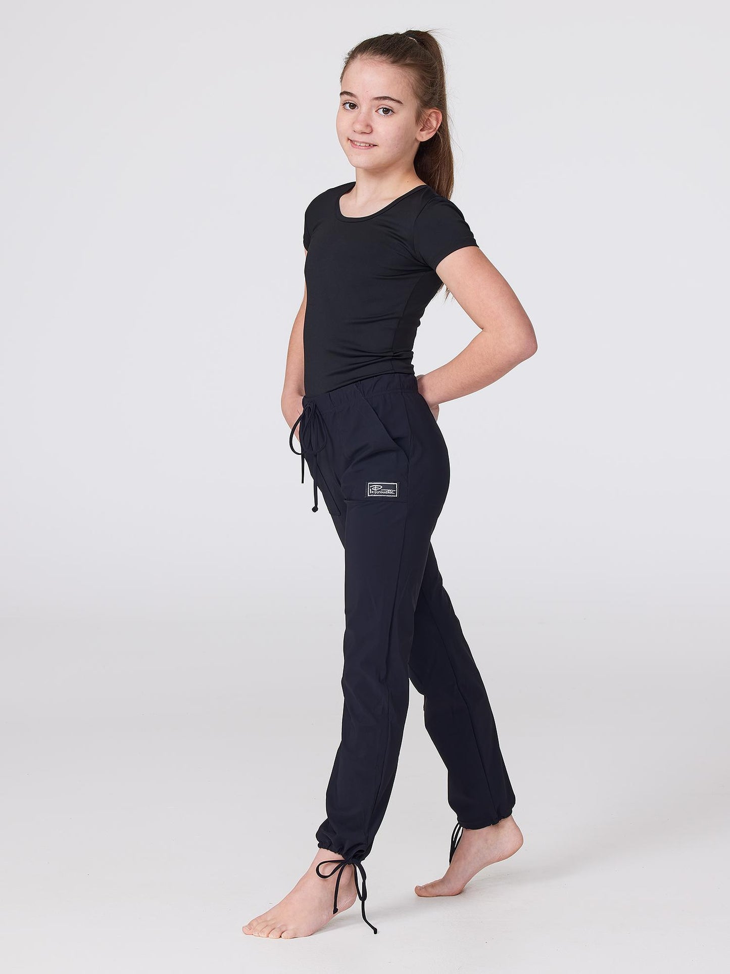 Kids Drawstring Pants for Gymnastics, Dance & Training